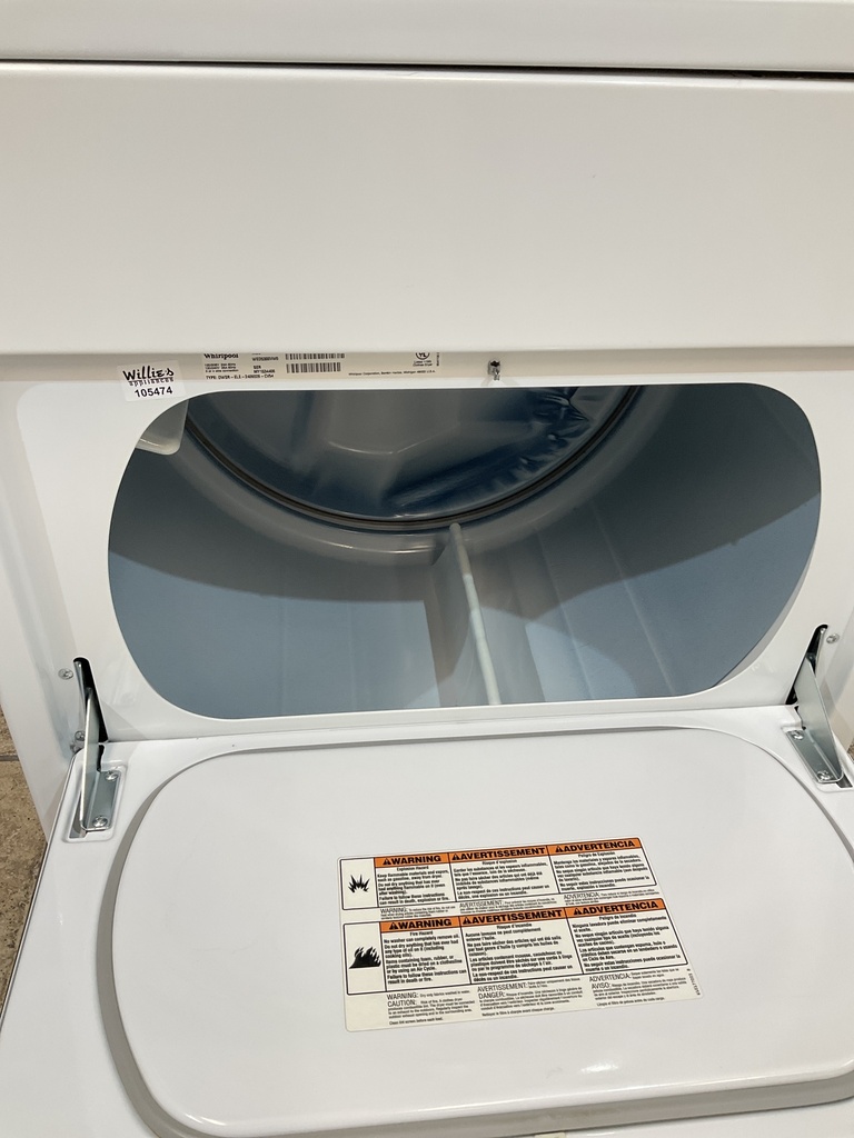 Whirlpool Used Electric Dryer 220volts (30 AMP) 29inches {4 prong} (White) 