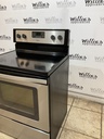 Whirlpool Used Electric Stove 220volts (40/50 AMP) 30inches {no cord} (Stainless Steel) 