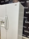 Whirlpool Used Refrigerator Side by Side 36x69 1/2” (White) 