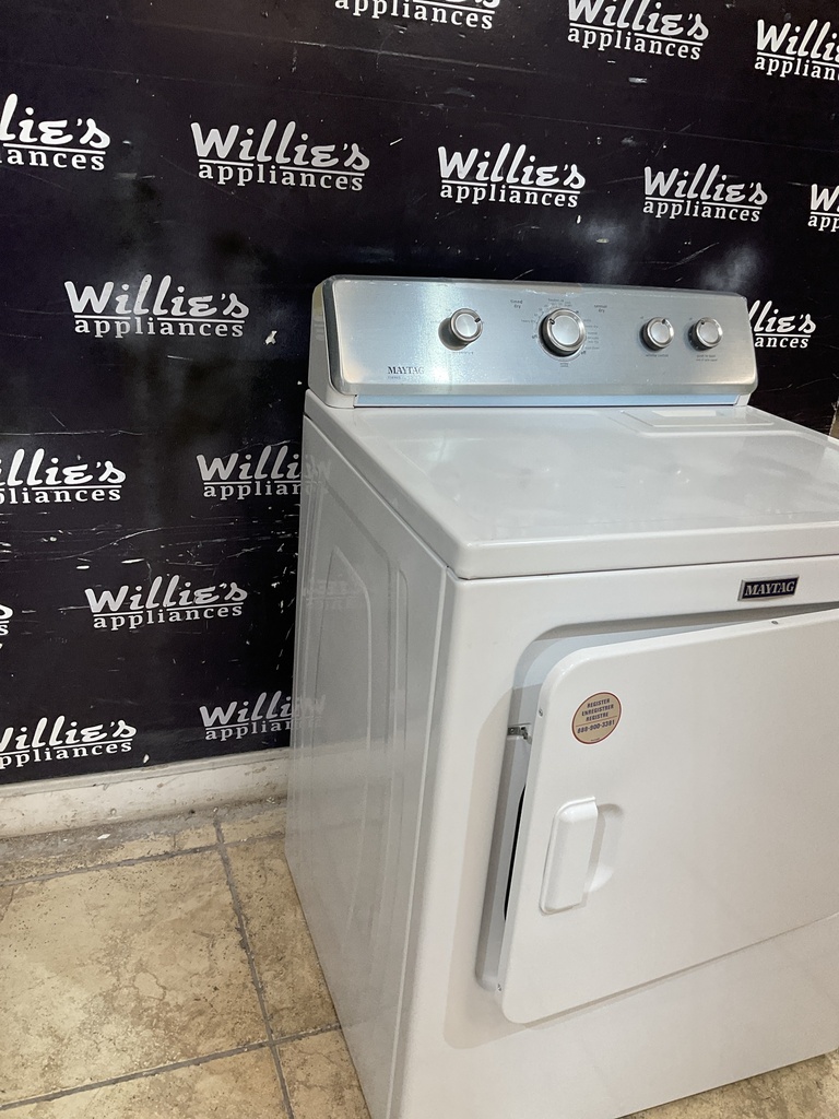 Maytag Used Electric Dryer 220volts (30 AMP) 29inches {3 prong} (White) 