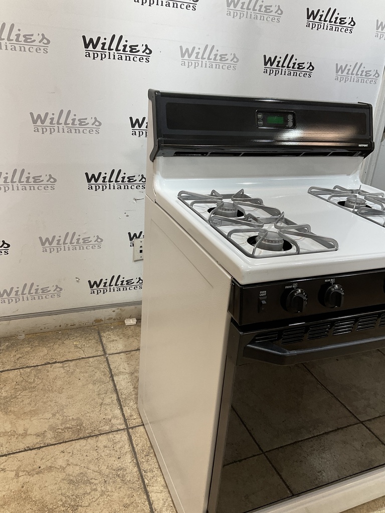 Hotpoint Used Natural Gas Stove 30inches (White/Black)