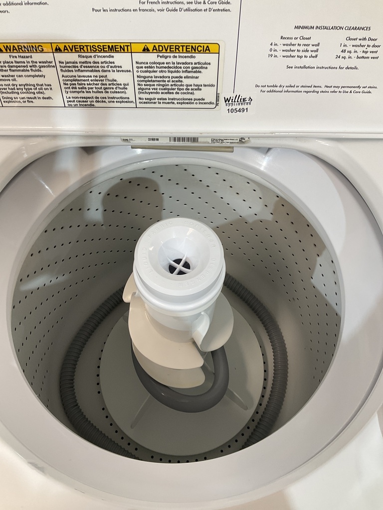 Whirlpool Used Washer Top-load 27inches (white) 