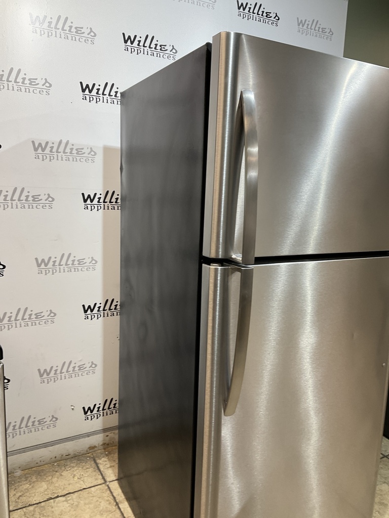 Frigidaire Used Refrigerator Top and Bottom 30x69 (Stainless Steel) 
