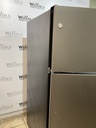 Ge Used Refrigerator Top and Bottom 32 1/2” x 66” (Stainless Steel) 