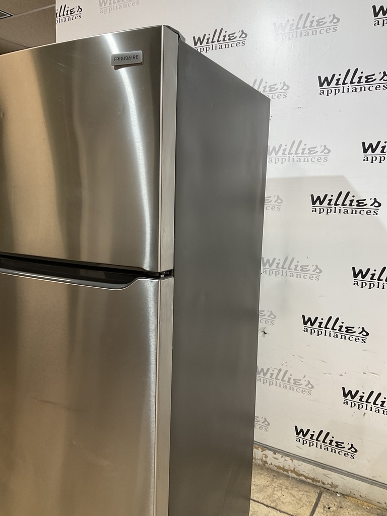 Frigidaire Used Refrigerator Top and Bottom 30x66 (Stainless Steel) 