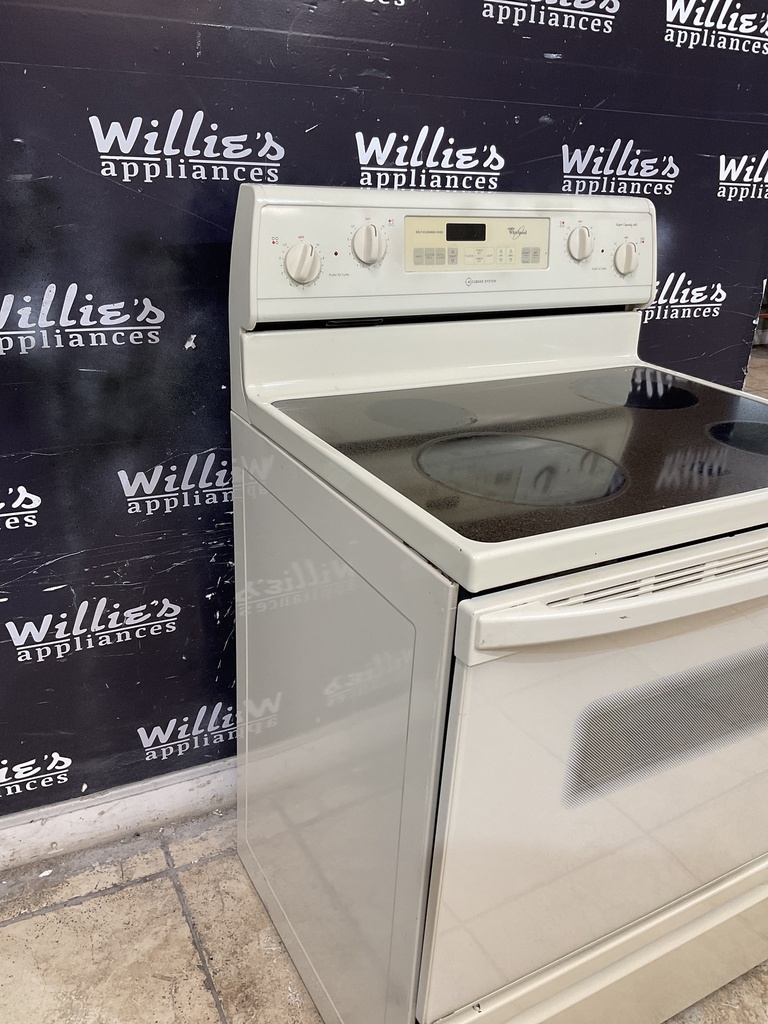 Whirlpool Used Electric Stove 220volts (40/50 AMP) 30inches {3 prong} (Bisque) 