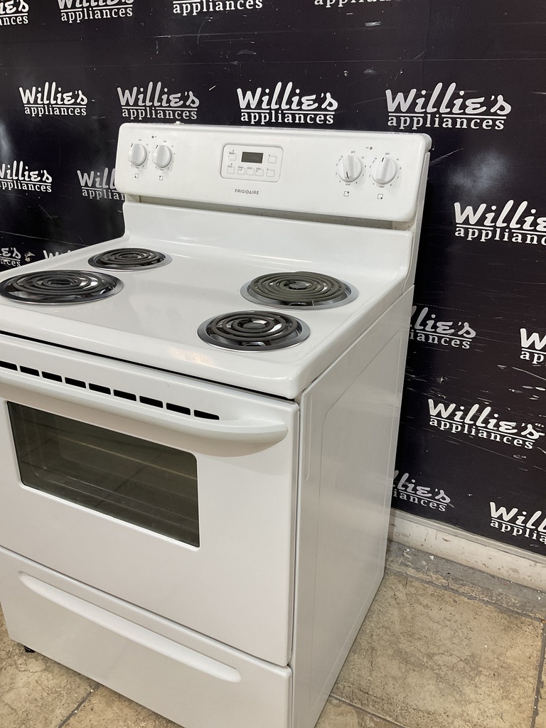 Frigidaire Used Electric Stove 220volts (40/50AMP) 30inches {no cord} (White) 
