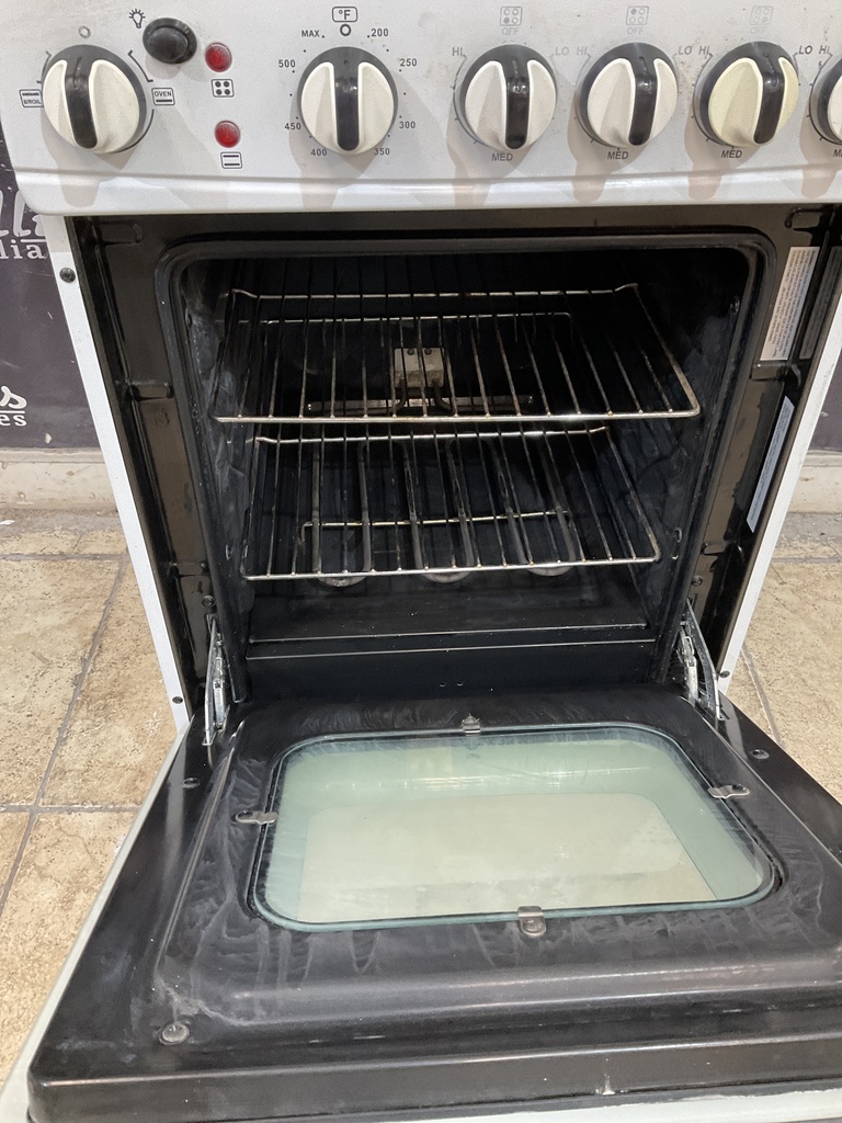 Avanti Used Electric Stove 220volts (40/50 AMP) 19 1/2” inches {no cord} (white) 