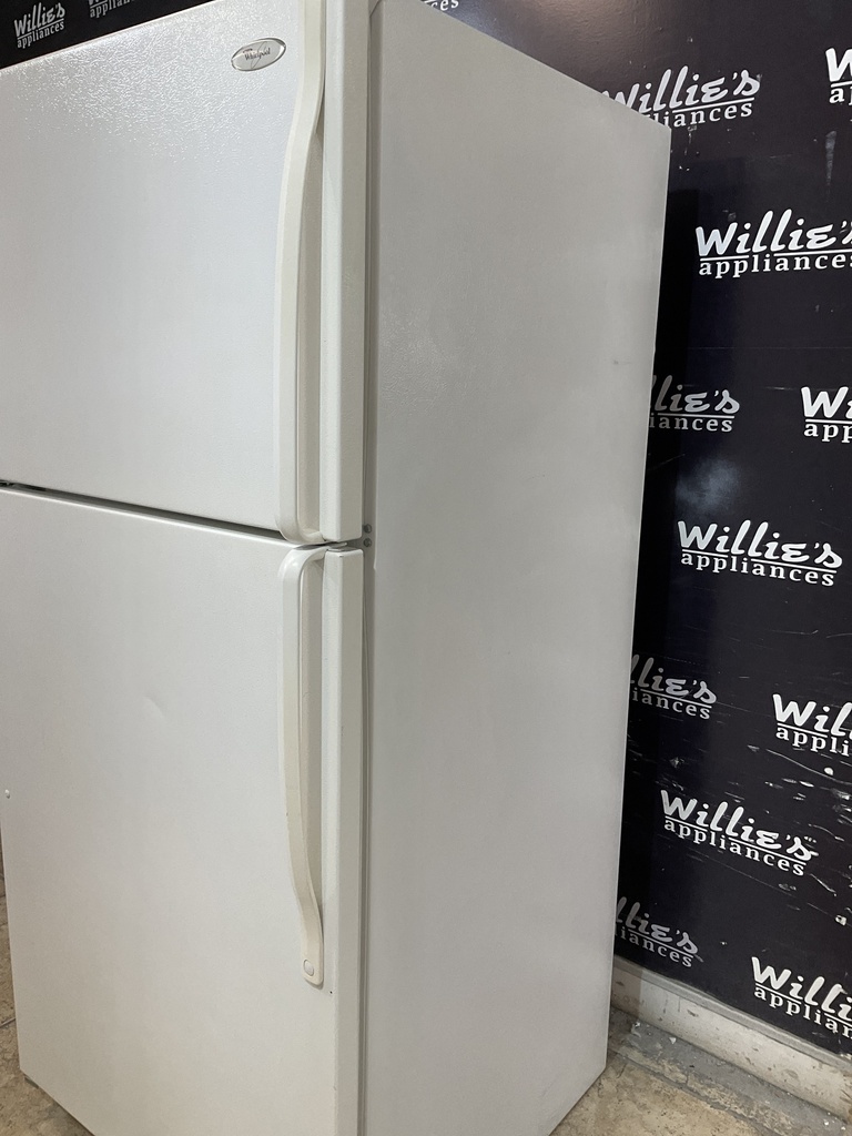 Whirlpool Used Refrigerator Top and Bottom 30x66 (White) 