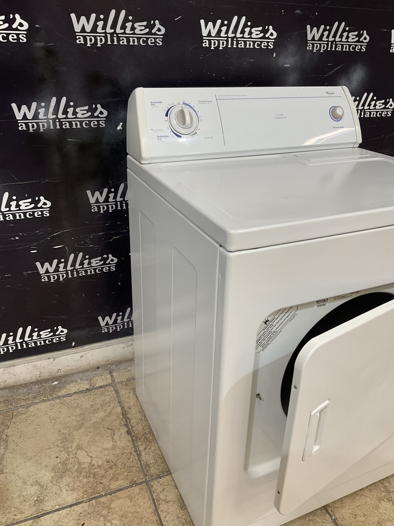 Whirlpool Used Electric Dryer 220volts (30 AMP) 29inches {4 prong} (White) 
