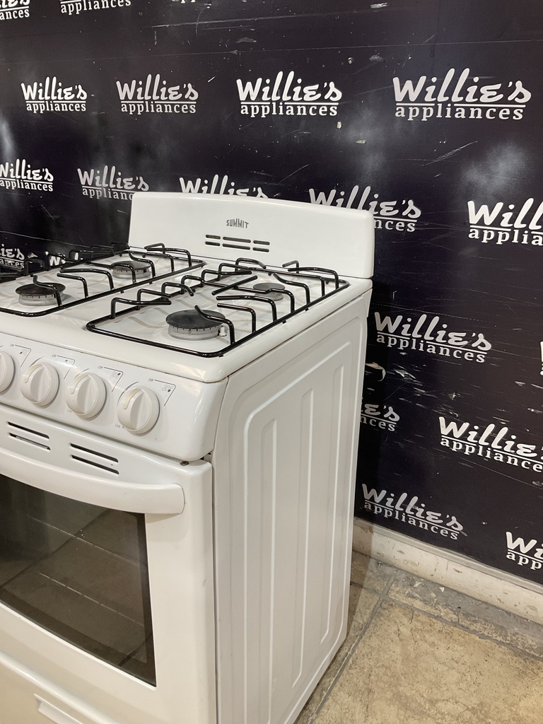 Summit Used Natural Gas Stove 24inches (White) 