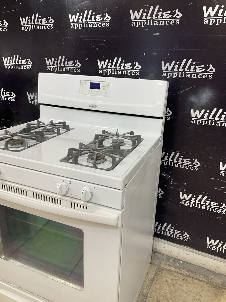 Whirlpool Used Natural Gas Stove 30inches (White) 