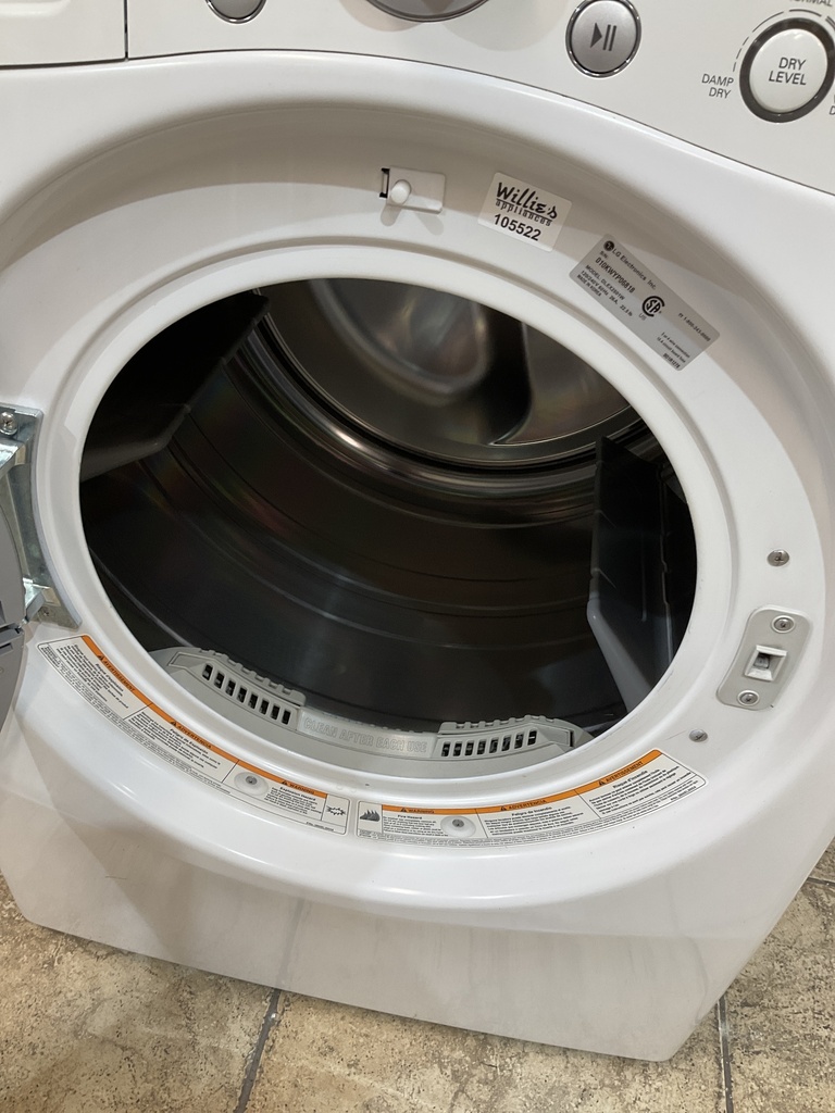 Lg Used Electric Dryer 220volts (30 AMP) 27inches {3 prong} (White) 