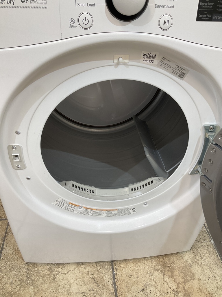 Lg Used Electric Dryer 220volts (30 AMP) 27inches {3 prong} (White) 