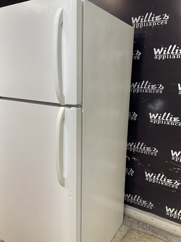 Frigidaire Used Refrigerator Top and Bottom 30x66” (white) 