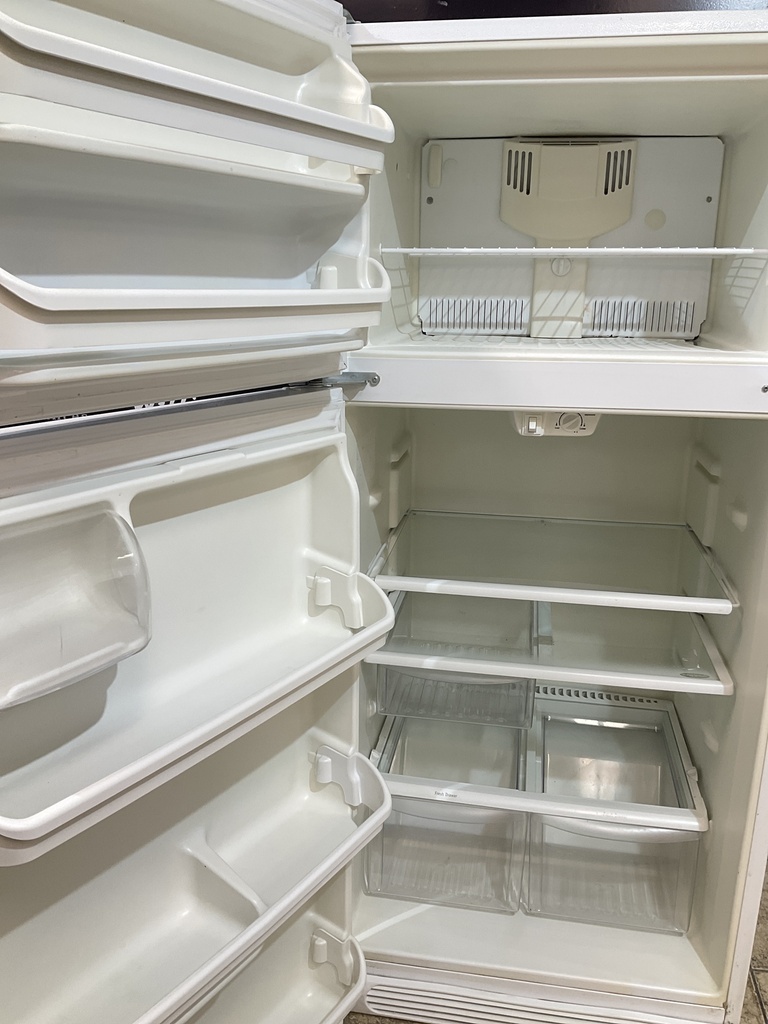 Frigidaire Used Refrigerator Top and Bottom 30x66” (white) 