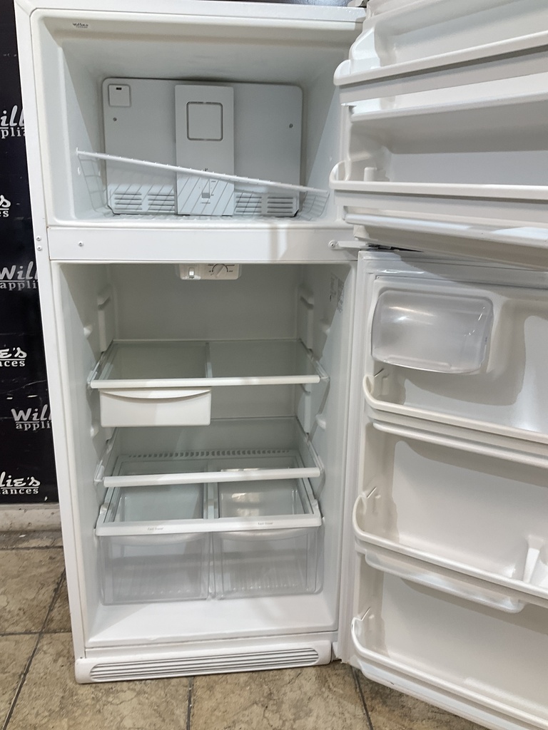 Frigidaire Used Refrigerator Top and Bottom 30x66 1/2” (White) 