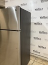 Ge Used Refrigerator Top and Bottom 28x64 (Stainless Steel) 