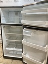 Ge Used Refrigerator Top and Bottom 28x64 (Stainless Steel) 