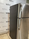 Ge Used Refrigerator Top and Bottom 28x64 (Stainless Steel) 