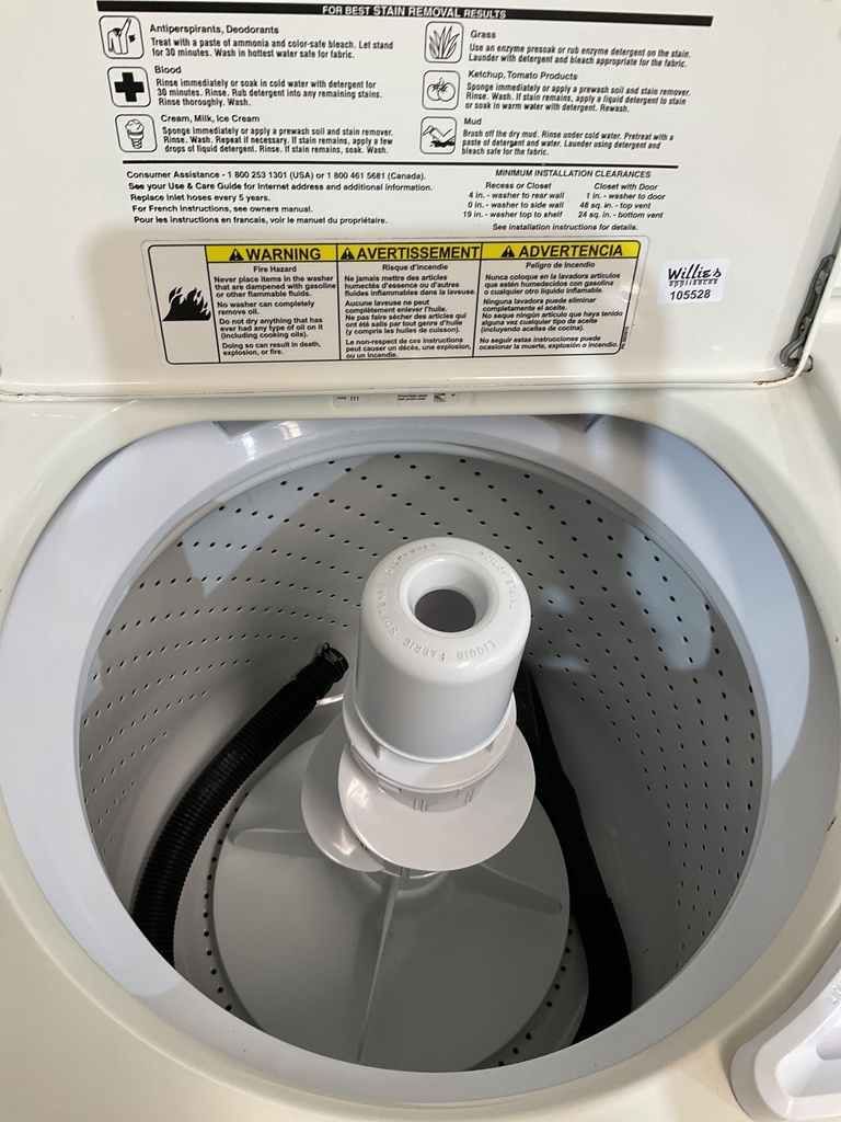 Whirlpool Used Washer Top-load 27inches (Bisque) 