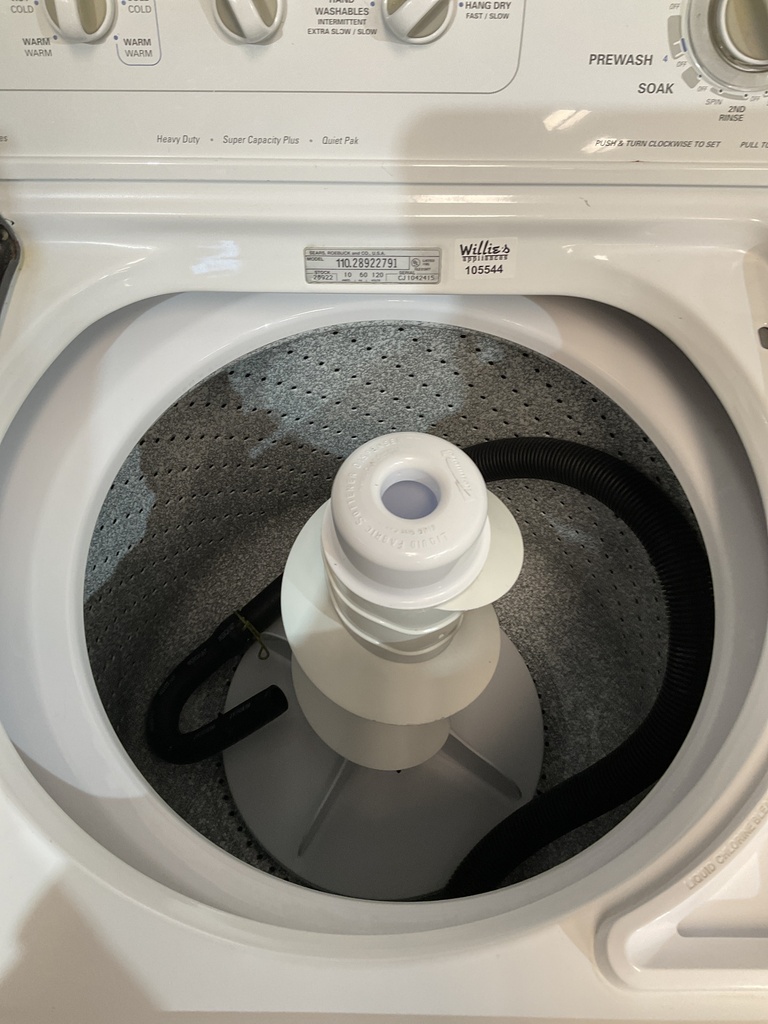 Kenmore Used Electric Set Washer/Dryer 220volts (30 AMP) 27inches {3 prong} (White) 