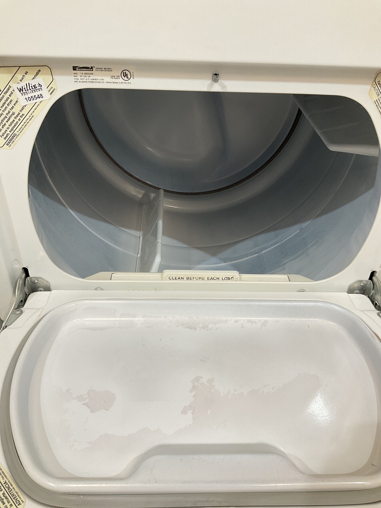 Kenmore Used Electric Set Washer/Dryer 220volts (30 AMP) 27inches {3 prong} (White) 
