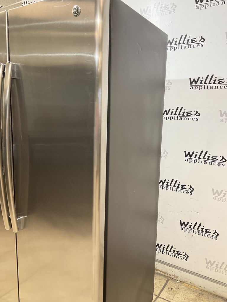 Ge Used Refrigerator Side by Side Counter Depth 36x69 1/2” (Stainless Steel) 