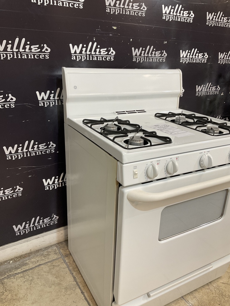 Ge Used Natural Gas Stove 30inches (White) 