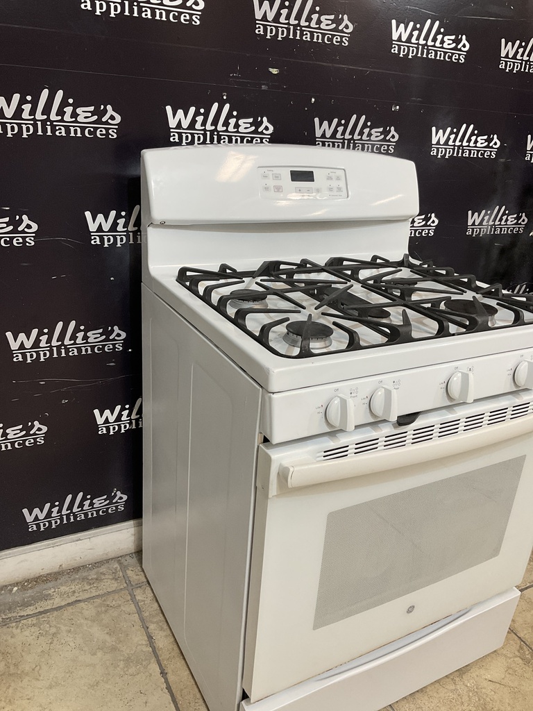 Ge Used Natural Gas Stove 30inches (White) 