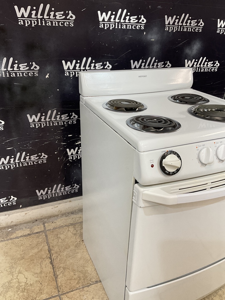 Hotpoint Used Electric Stove 220volts (40/50 AMP) 24inches {no cord} (White) 