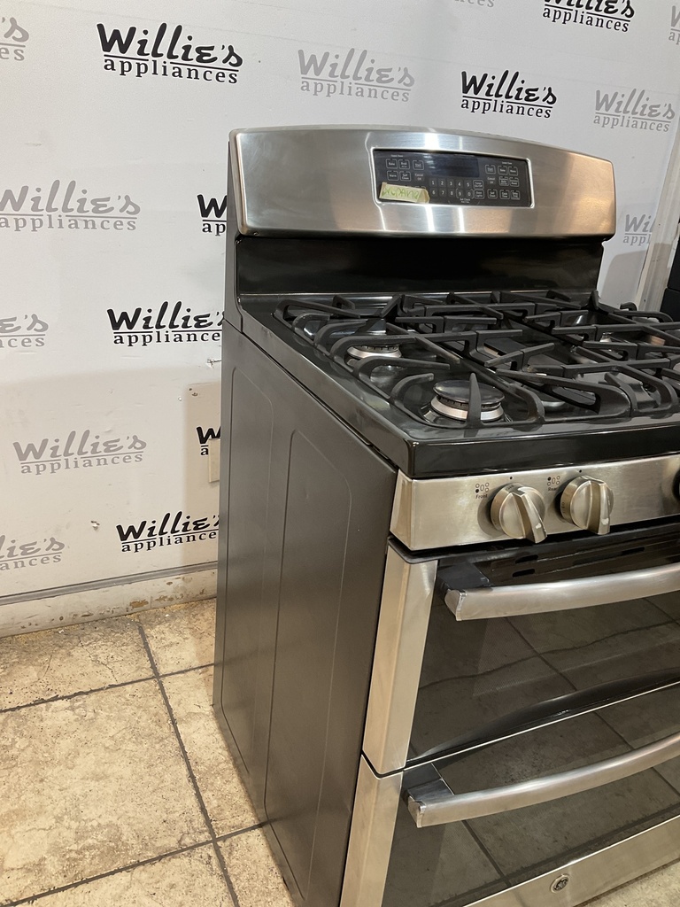 Ge Used Gas Propane Stove Double Oven 30inches (Stainless Steel) 