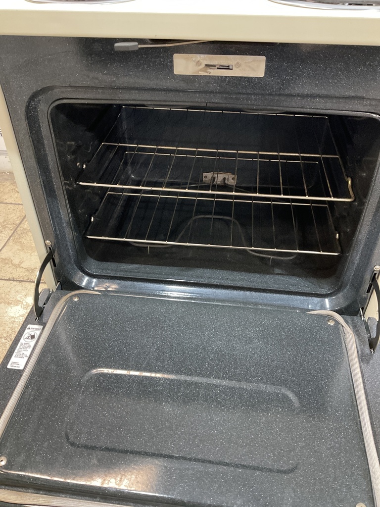 Hotpoint Used Electric Stove 30inches {no cord} (Bisque/Black)
