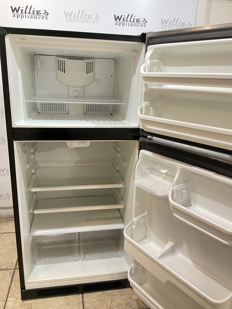 Kenmore Used Refrigerator Top and Bottom 28x60” (Stainless Steel) 