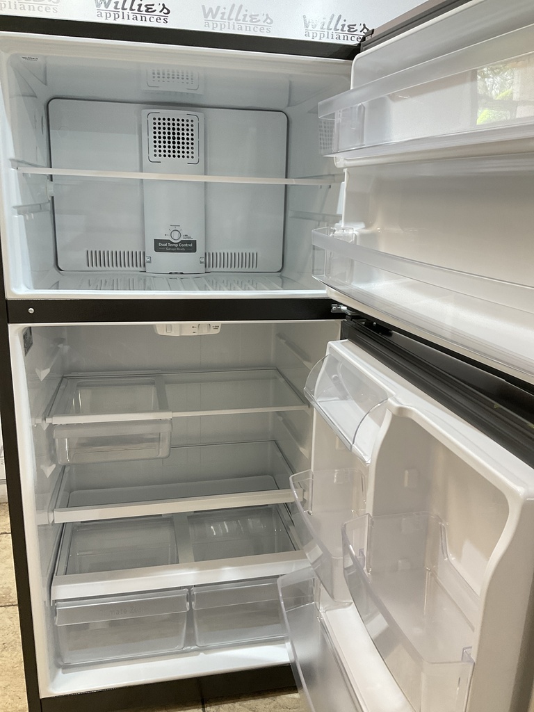 Ge Used Refrigerator Top and Bottom 33x66 (Stainless Steel) 