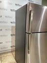 Ge Used Refrigerator Top and Bottom 33x66 (Stainless Steel) 