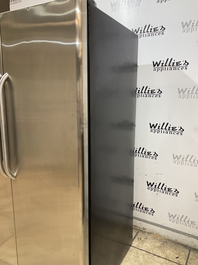 Ge Used Refrigerator Side by Side 34x67 1/2” (Stainless Steel) 