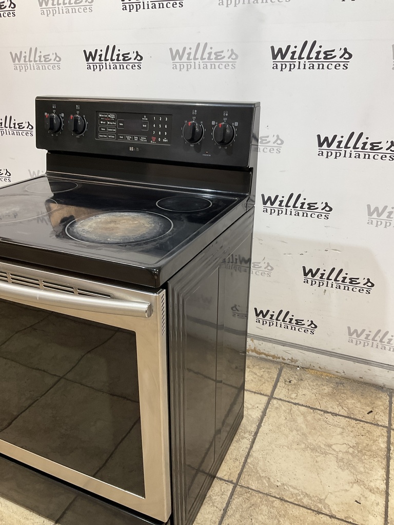 Samsung Used Electric Stove 30inches {no cord} (Stainless Steel) 
