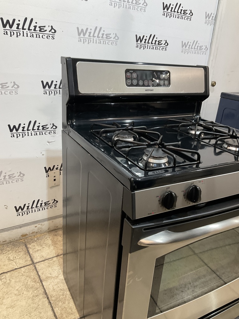 Hotpoint Used Natural Gas Stove 30inches (Stainless Steel) 