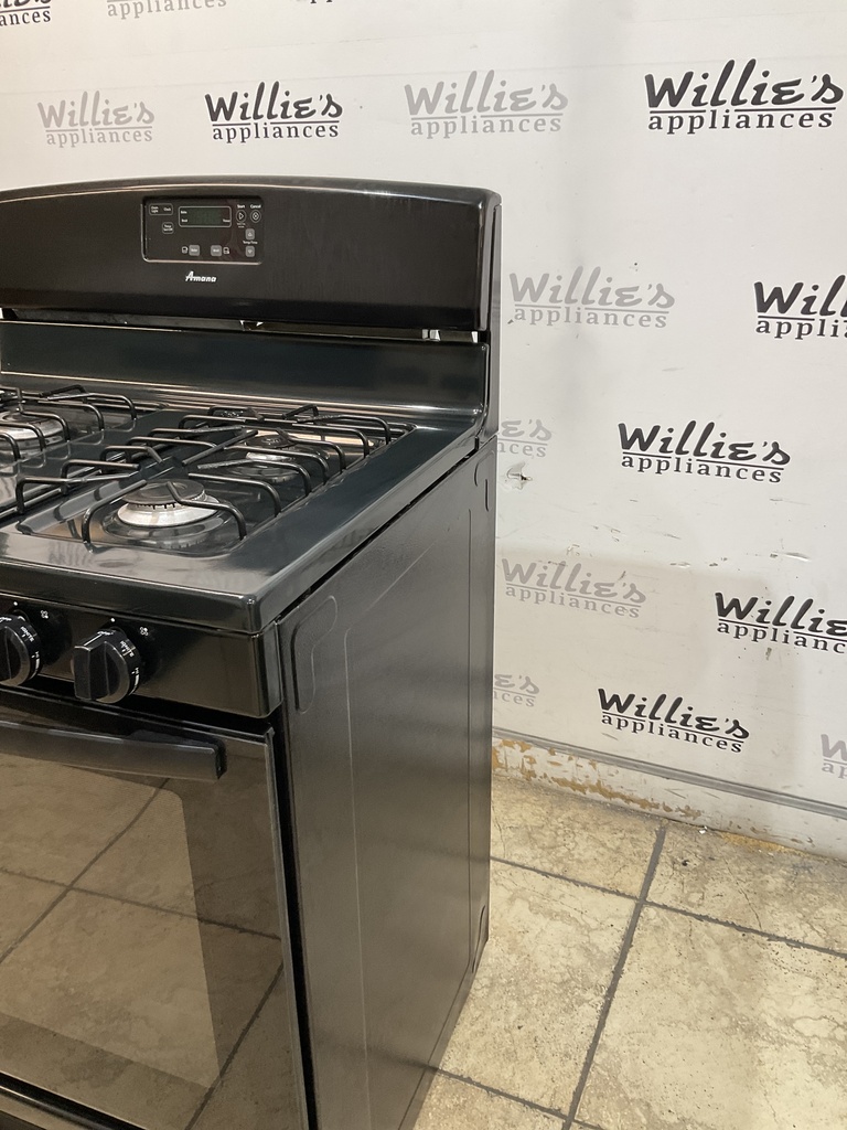 Amana Used Natural Gas Stove 30inches (Black) 