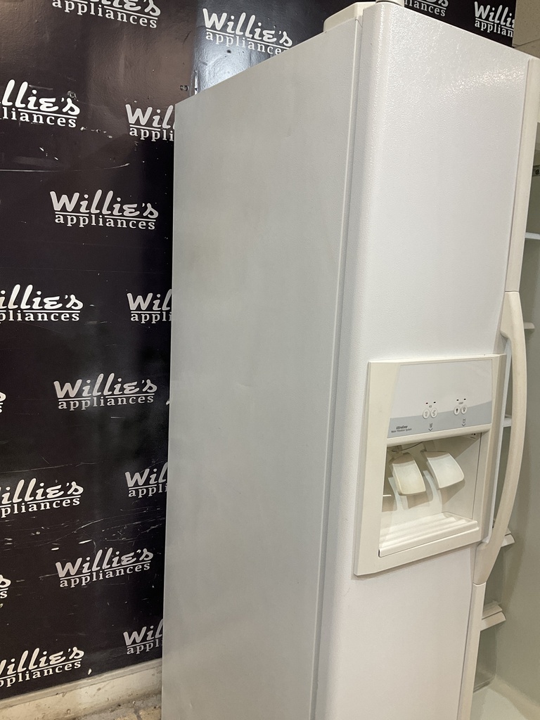 Whirlpool Used Refrigerator Side by Side 36x69 1/2” (White) 