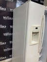 Ge Used Refrigerator Side by Side 36x69 1/2” (Bisque) 