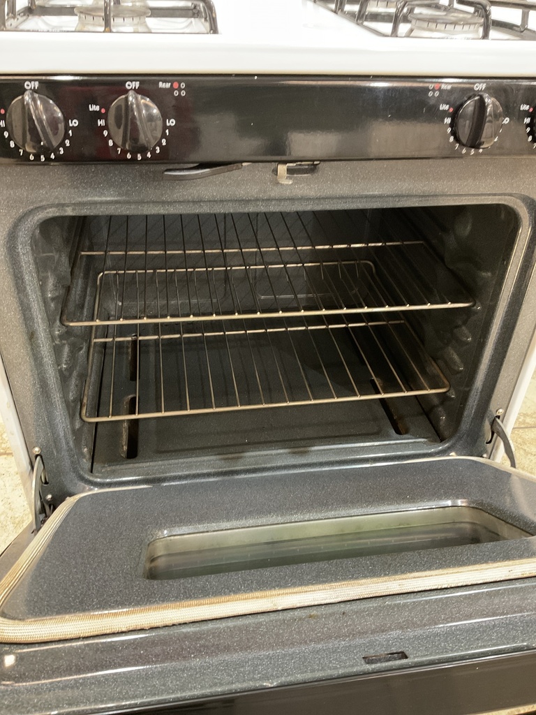 Hotpoint Used Natural Gas Stove 30inches (White/black)