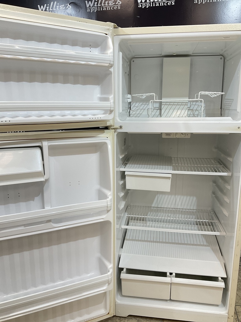 Hotpoint Used Refrigerator Top and Bottom 28x64 (bisque) 