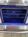 Lg Used Electric Stove 220volts (40/50 AMP) 30inches {3 prong} (Stainless Steel) 