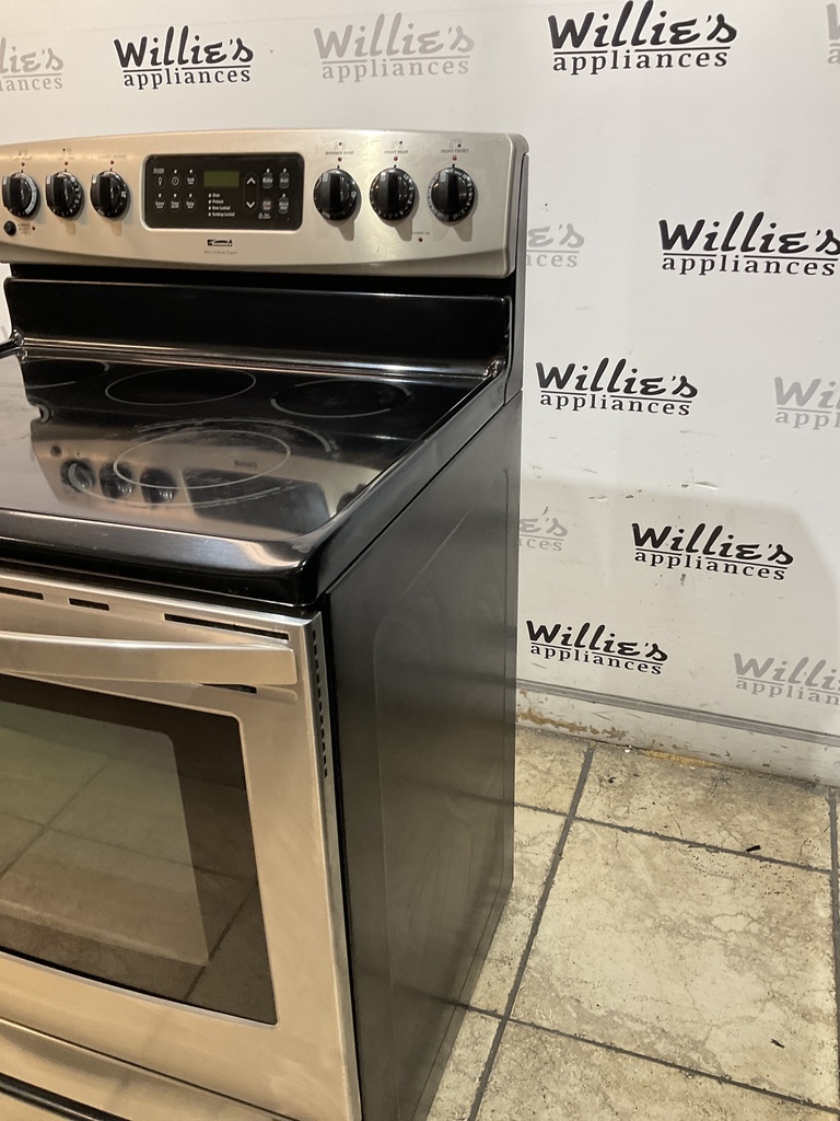 Kenmore Used Electric Stove 220volts (40/50 AMP) 30inches {no cord} (stainless steel)