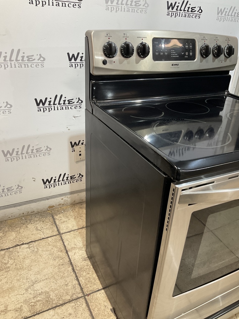 Kenmore Used Electric Stove 220volts (40/50 AMP) 30inches {no cord} (stainless steel)