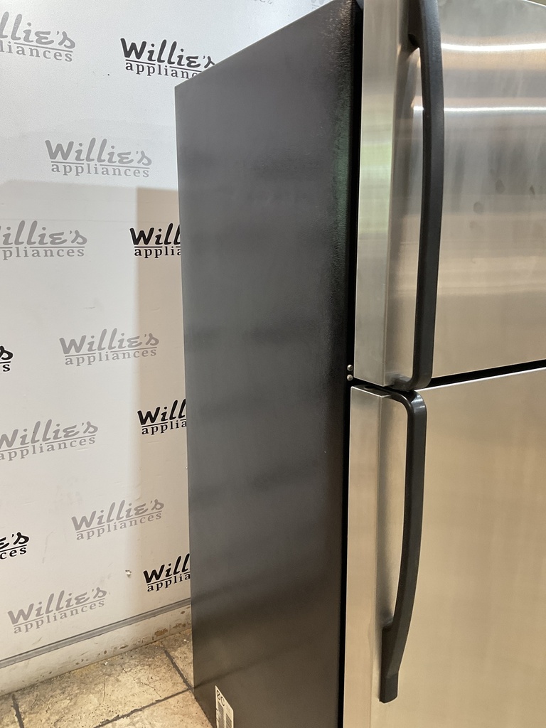 Whirlpool Used Refrigerator Top and Bottom 33x65 1/2” (stainless steel)