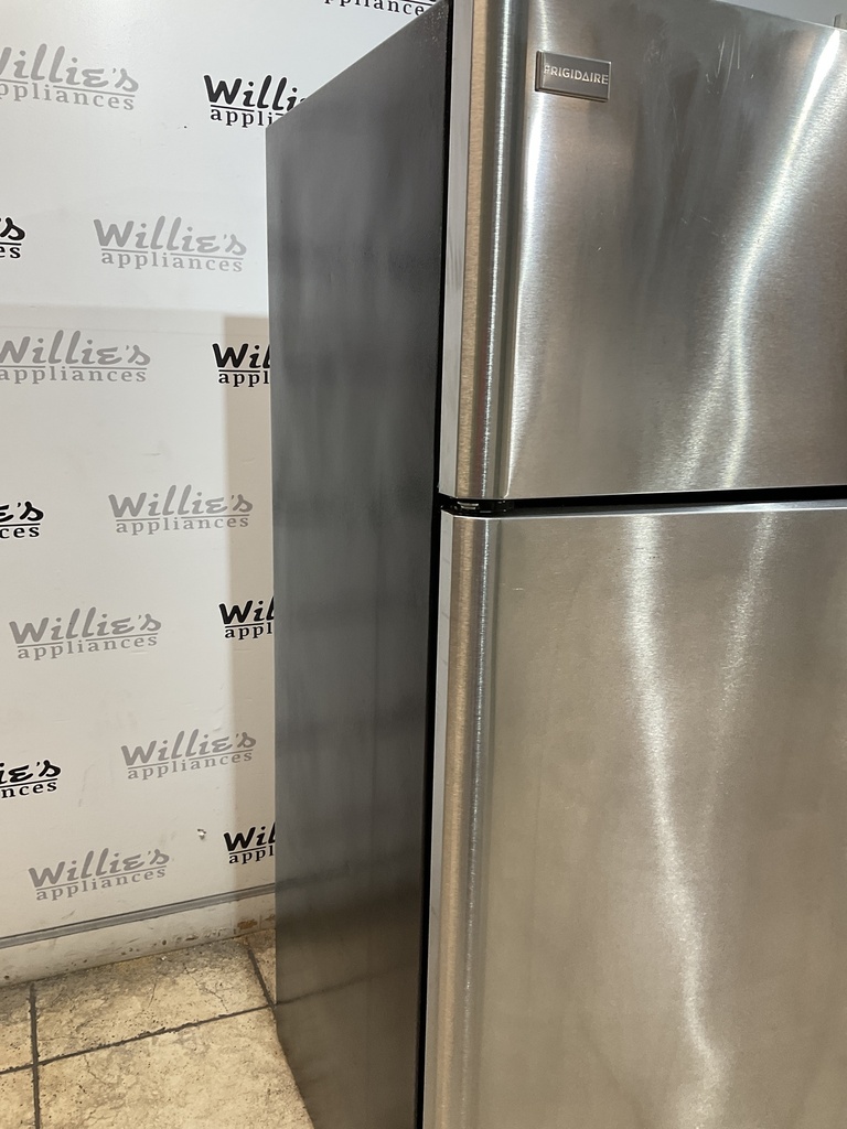 Frigidaire Used Refrigerator Top and Bottom 30x66 (stainless steel) 