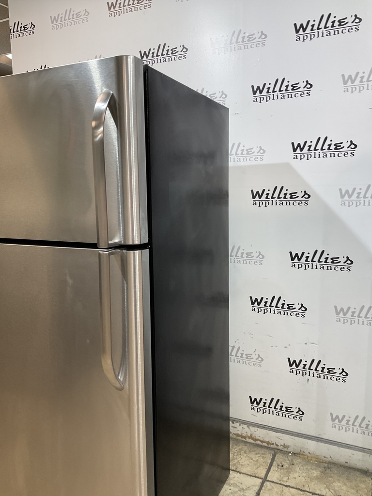 Frigidaire Used Refrigerator Top and Bottom 30x66 (Stainless Steel) 